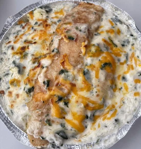 Sole Fillet Rice with Spinach Cream Sauce / U. 菠菜龍利柳焗飯